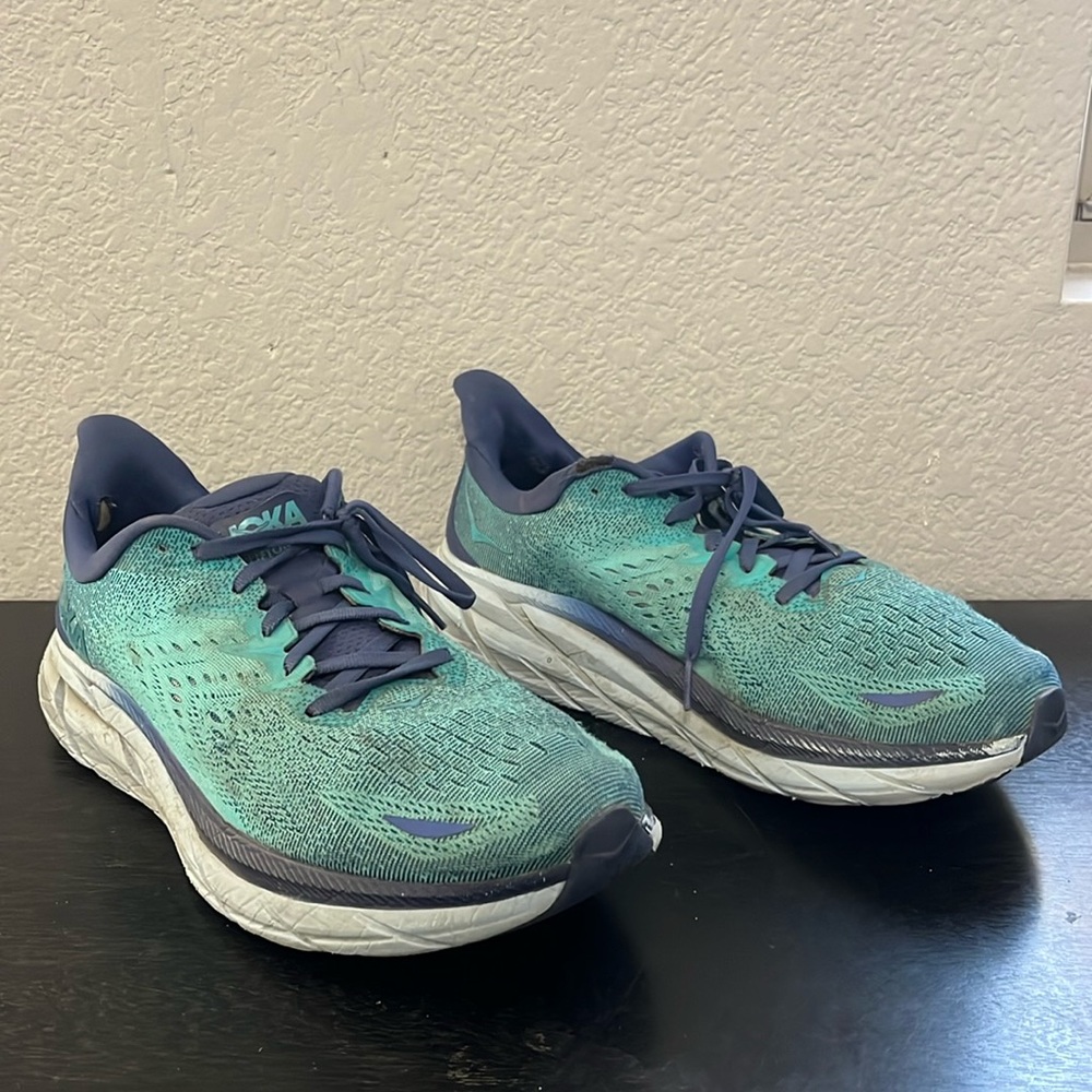 Hoka Clifton 8 blue mens shoe sz 11.5 EE